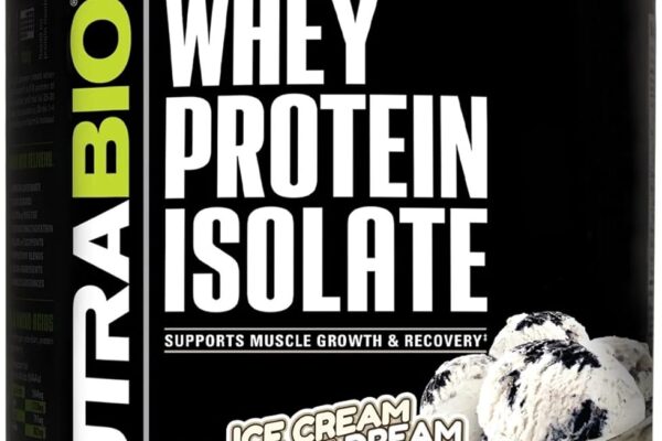 NutraBio Whey Protein Powder Isolate-25g Protein/Scoop